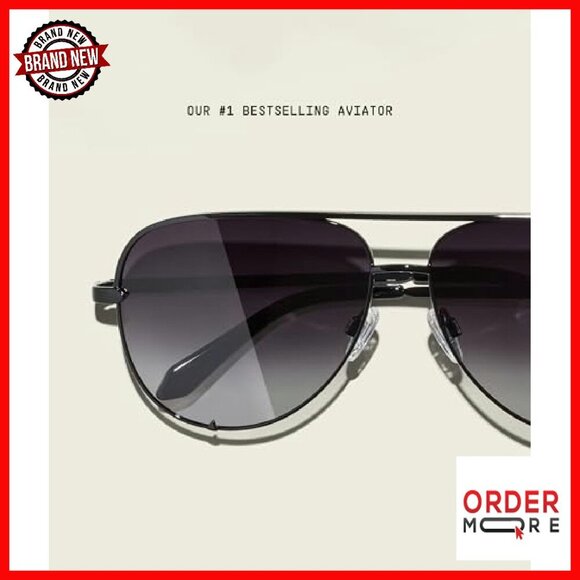 Extra-Oversized Aviator Sunglasses, Polarized UV Protected Lenses - Picture 5 of 6